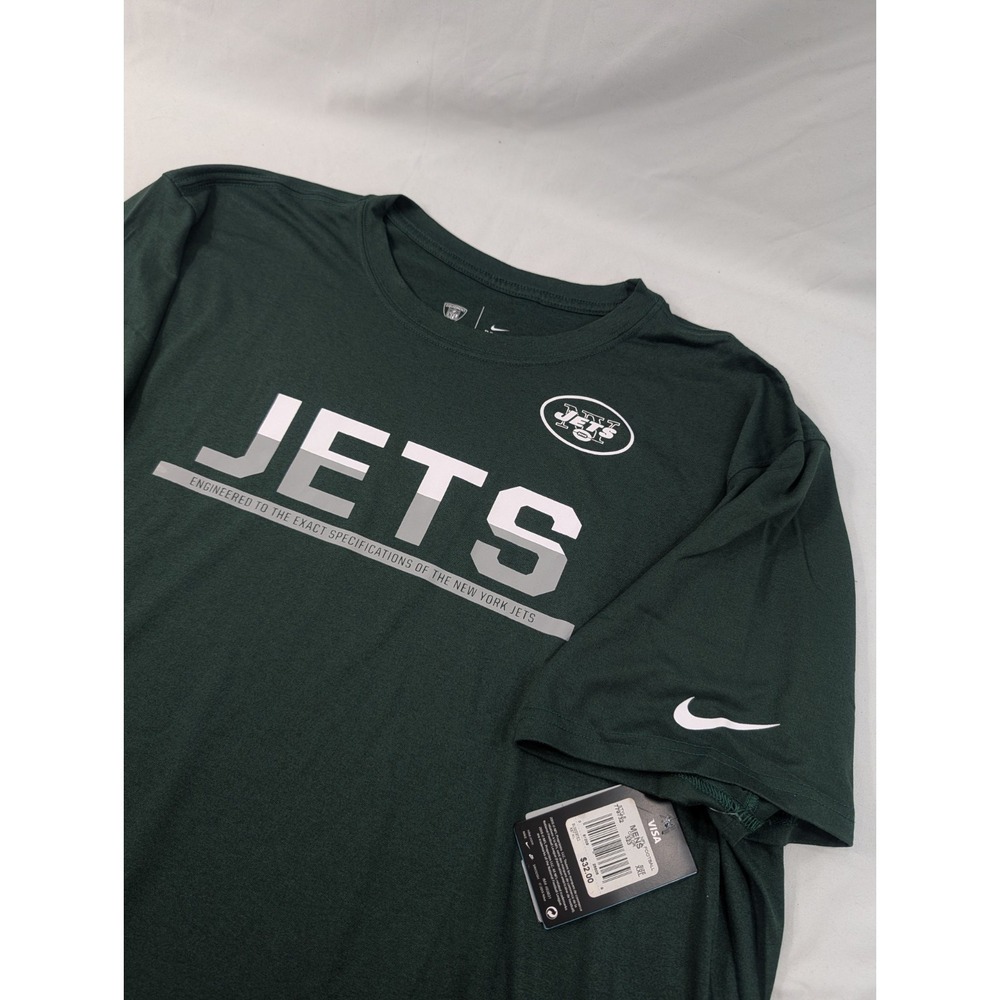 Nike NFL Equipment New York Jets Green Nike Short Sleeve Shirt Men's XXL NWT